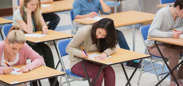 Students in study hall