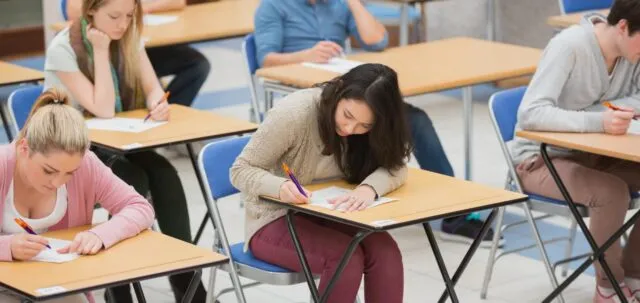 Students in study hall